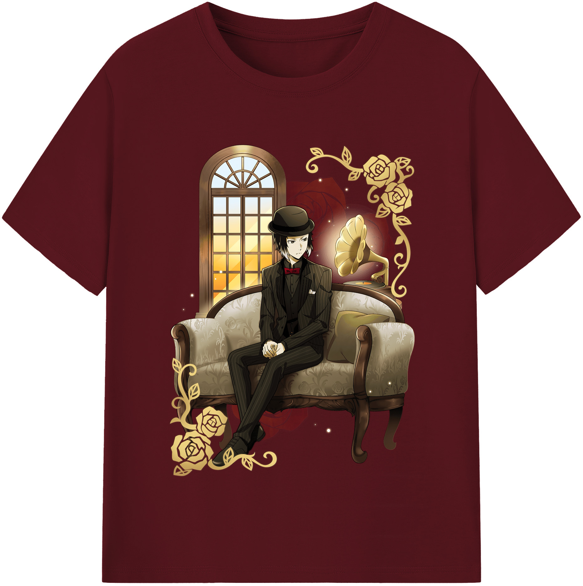 （画像用） 文豪ストレイドッグス Bungo Stray Dogs 綿100％半袖Tシャツ（フロントプリント）